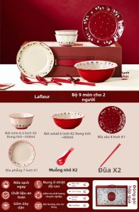 Yomerto | Bộ Dụng Cụ Ăn Bữa Tiệc Sứ Đẹp Làm Quà