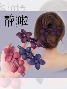 Large Size Rhinestone Flower Duckbill Hair Clip Womens 2025 New Style Popular Back of Head Updo Hair Clip Hair Quantity Card Headwear