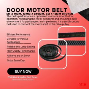 Door Motor Belt 5M x 11mm 13mm x 240mm 5M x 12mm Broken