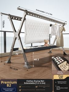 youqin | Foldable & Extensible Clothes Drying Rack