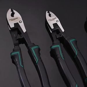 Industrial Grade Cable Cutter 6/8/10″ Multi-function Wire Stripper Crimping Plier Labor‑Saving Hand Tool for Electrician Cutting