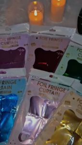 Tirai Rumbai Foil Kotak / Square Curtain Backdrop Foil Glossy