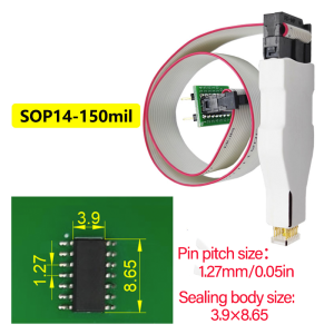 1PCS Sop16 Chip Programming Probe Spring Pogo Pin Clip Compatible With Multiple Programmers For BIOS SPI Flash EEPROM Chips