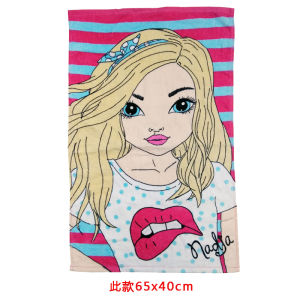 Pure Cotton Small Face Towel Double-sided Print Casual Pattern Sweat Absorbing Travel-friendly Compact Size Home Textile