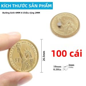Nam Châm Tròn Nhiều Kích Cỡ 4x2/8x2/10x2mm Dùng Cho Tủ Lạnh Dự Án DIY Cửa Sổ Đồ Thủ Công & Sử Dụng Văn Phòng