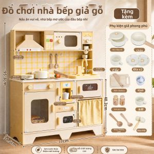 Bộ Đồ Chơi Bếp Trẻ Em Có Âm Thanh và Ánh Sáng Mô Phỏng Nấu Ăn với Vòi Nước