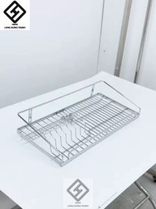 Kệ treo INOX 304 cao cấp 100% đa năng kệ treo 1 tầng đựng tô chén bát đồ dùng nhà bếp tiện lợi (đủ size có sóng đĩa)