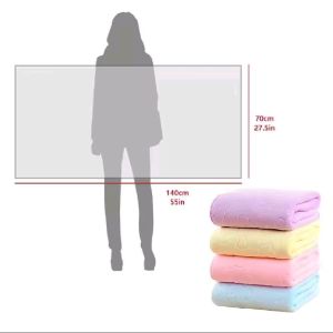 ( Thin )3G BATH TOWEL SIZE 70X140 CM COLORFUL BEAR MOTIF | QUICK DRYING MICROFIBER EMBOSSED BEAR BEACH TOWEL 16
