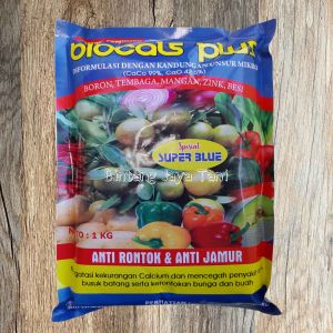 BIOCALS BLUE 1 KG / PUPUK CALSIUM SPESIAL SUPER BLUE / Boron-Tembaga-Mangan-Zink-Besi / Anti Rontok Anti Jamur/Kalsium blue/Untuk mencegah hama penyakit/ kalsium cabe/kalsium tanaman/ kalsium pertanian/kalsium manohara/kalisum calha/ nutrisi Biocal biru