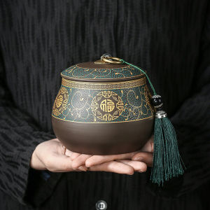 Hộp Đựng Trà Gốm Sứ Thủ Công Cao Cấp Hộp Đựng Trà Bằng Gốm Sét Tím Hộp Đựng Trà Kín Hộp Đựng Trà Trung Bình Hộp Đựng Trà Đựng Trà