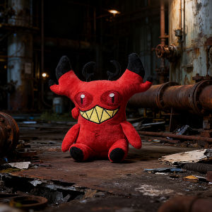 28CM Cursed Cat Alastor Cosplay Plush Plushies Cartoon Hotel Fantasy Props Xmas Birthday Gifts Mascot Costume Halloween Gifts