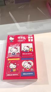 joytop | Genuine Sanrio Hello Kitty Sticky Note Kawaii Memo Pad Writing Notepad for Women Students School Office Supplies Birthday Gifts