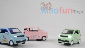 Mainan Mobil Elektrik Wuling airEV Baterai Ada Lampu & Musik Bisa Buka Atap & Pintu Manual Bump n Go