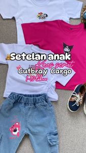 SETELAN CUTBRAY CARGO ANAK PEREMPUAN 1-10 TAHUN