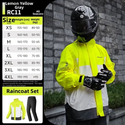 Scoyco | Motorcycle Rainwear Waterproof Rain Pants Set Anti-Downpour