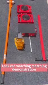 8T rubber steel wheel transport handcart heavy-duty cargo transport mobile roller set