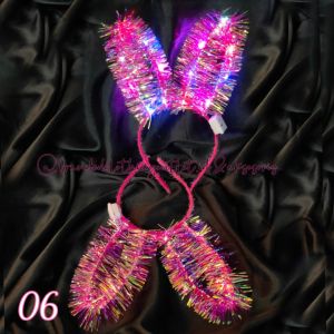 BANDO LED TELINGA KELINCI / BANDO LED GLITTER / BANDO LED ELASTIS IMPORT PREMIUM / BANDO RABBIT TAHUN BARU / BANDO NATAL / BANDO NATAL / BANDO PESTA / BUNNY LED HEADBAND / RGL5775
