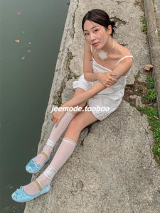 Comfortable round Toe Ballet Mary Jane French Style Flat Bottom Slip-On Shoes with Bow Tie Fashionable Early Spring Footwear