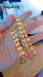 Lắc tay nữ + dây chuyền titan trái tim khắc kiểu sáng lấp lánh