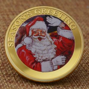 2016 Seasons Greeting Silver Gold Plated Souvenir Coin Merry Christmas Creative Gift Commemorative Coin