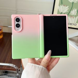 szhaiyu | Dopamine Contrast Color Leather Phone Case for Samsung GalaxyZ Fold 8 for Magsafe Magnetic Hinge Protection Shockproof Cover