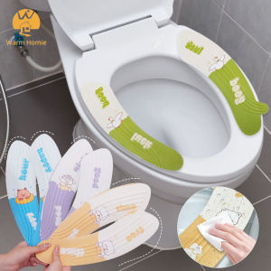 2PCS Cartoon Waterpoof Soft Toilet Seat Cover  Universal Bathroom Closestool Mat Pad  Cushion Toilet Cover Accessories