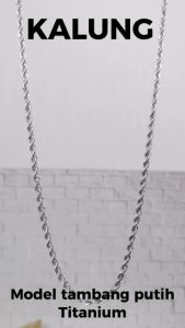 Kalung Titanium Pria - Model Tambang