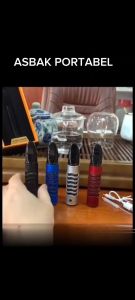 PIPA ASBAK PORTABLE HOLDER FILTER PEMANTIK BEBAS ABU