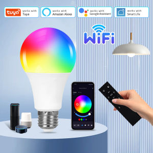 Wifi Tuya E27 Led Light Bulbs 220V 110V 10W Smart Life RGB Lamp App Voice Remote Control Dimmable Alexa Google Assistant Alice