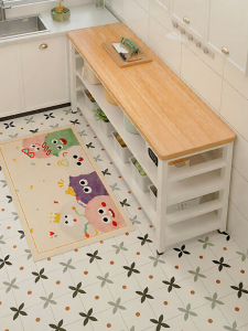ZHUOHE | Floor-standing Multipurpose Kitchen Organizer Work Table with Microwave Storage