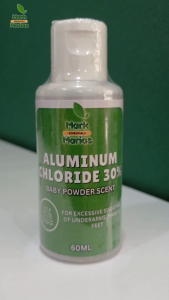 Mark and Marias Aluminum Chloride 30% 60ml | Baby Powder Scent | Anti Perspirant for Excessive Sweating | Strong Sweat Protection | Long Lasting of Underarm Feet Hands Original Formula Fast Drying Non Sticky 24 Hours Shield for Men and Women Everyday Use
