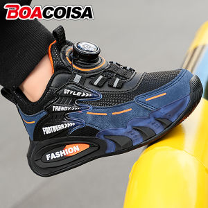 Leather Boys Kids Sneakers For Girls School Casua Outdoor Breathable Running Breathable Soft Non-slip Children Shoes boacoisa