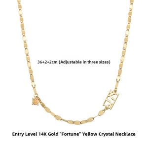 360 Degree Flashy Necklace with Citrine & Garnet Gemstones