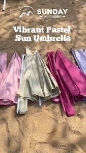Sunday Outdoor Beach Umbrella UV Protection Waterproof Windproof for Garden Patio