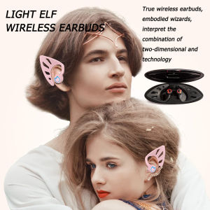 CA-146 fashionable second-dimensional fairy hanging-style Bluetooth LED stereo true wireless Bluetooth headphones TWS wireless headphones high-quality wireless headphones