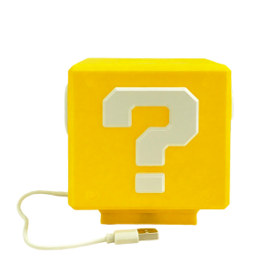 Bandai | 2026Question Block Lamp with Sound Effects USB Powered LEDNight Light for Gaming Room Decor for Gamers Classic Pixel Art Design