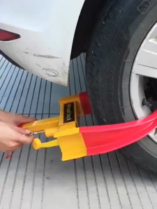 COD ตัวล็อคล้อกันขโมย ที่หนีบยางรถยนต์ ที่ล็อคล้อรถยนต์ ป้องกันขโมย กันรถหาย แบบตำรวจ ติดตั้งง่าย สำหรับรถเที่ล็อคล้อ กุญแจล็อคล้อ Wheel Lock Clamp