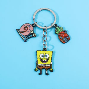 Bandai | SpongeBob SquarePants Keychain - Cartoon Anime Funny Cute Jewelry Accessories Trinket Fashionable Gift for Best Friend
