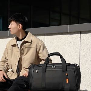 SIDE KICKS Boston Duffle Bag Waterproof PU Travel Casual Men Woman Beg Sandang Kalis Air 大容量防水行李包