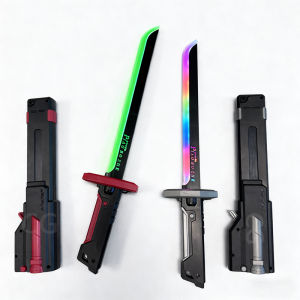 New Laser sword Children Luminous toy with Smoke Multi-Color Light sound effects Fighting Blade Toy for Boys Gift Novelty Toy