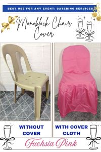 glamour chair cover for monoblock plastic chair (DINING CHAIRS COVER) cover ng upuan/ monoblock seats cover/ chair cover fabric cloth