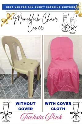 glamour chair cover for monoblock plastic chair (DINING CHAIRS COVER) cover ng upuan/ monoblock seats cover/ chair cover fabric cloth