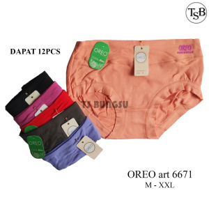 6 Pcs Oreo Celana Dalam Wanita art BF6671 - Cool Max