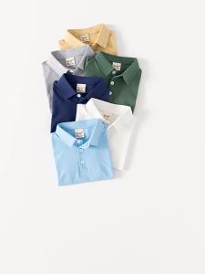 [FASHIONADEK] BAJU KAOS POLO T-SHIRT ANAK LAKI-LAKI LENGAN PENDEK WARNA PUTIH APRIKOT ABU HIJAU BIRU TUA DAN BIRU MUDA