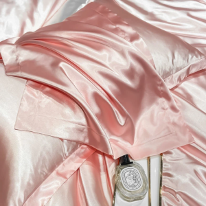 Gói 2 Chiếc Vỏ Gối Lụa Vỏ Gối Satin Màu Trơn 29X19 inch Vỏ Gối Lụa Hạ Dị ứng