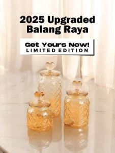 Bekas Kuih Raya Set Viral 2025 Set Balang Kuih Raya Kedap Udara Balang Kaca Bekas Kuih Raya Kedap Udara Bekas Biskut Raya