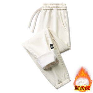 Mens Thickened Fleece Lined Snowboarding Pants Warm Cotton Trousers Windproof Waterproof Cold Resistant Long Pants Youth Style