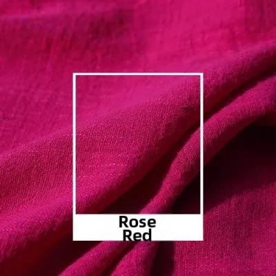 Summer Lightweight Colored Solid Color Linen Cotton Fabric