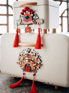 New Chinese Style 3D Fridge Magnet Wedding Gift Celebration Happiness Character Resin Creative Cultural Gift Half Home