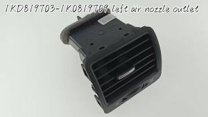 1K0819703 black left front dashboard air outlet vent for Jetta MK5 Golf 1K0 819 703 1K0819709 1K0 819 709